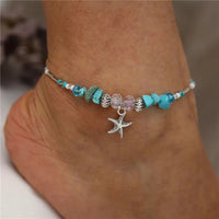 🎁 Turquoise Starfish Anklet